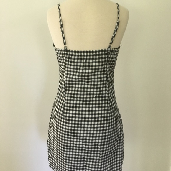 Shein Black & White Gingham Check Sundress - Picture 5 of 5